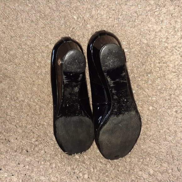 TORY BURCH-Annelise-Black Patent Leather Wedge - Picture 8 of 8